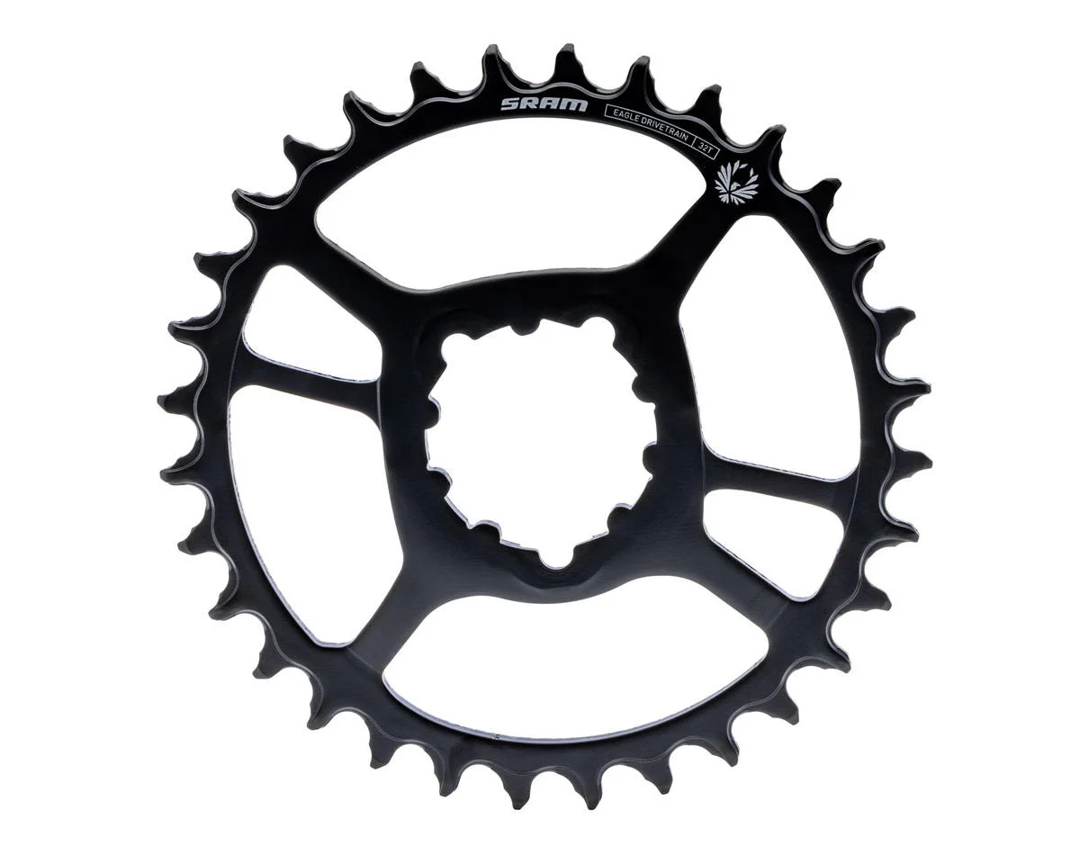 SRAM X-Sync 2 Eagle Steel Direct Mount Chainring (Black) (1 x 11/12 Speed) (Single) (6mm Offset) (32T)
